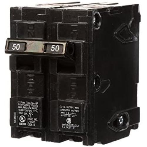 Q250 50-Amp Double Pole Type QP Circuit Breaker