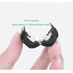 Topnisus [Pack of 10] Clip-on Ferrite Core Ring Bead Anti-Interference High-Frequency Filter RFI EMI Noise Suppressor Cable Clip (9mm Inner Diameter)