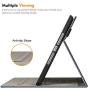 Fintie Folio Case for New iPad 8th Gen (2020) / 7th Generation (2019) 10.2 Inch - Multi-Angle Viewing Soft TPU Smart Stand Back Cover with Pocket, Pencil Holder, Auto Wake/Sleep, Navy