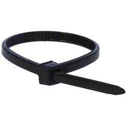 Monoprice 105755 4-Inch 18LBS Cable Tie, 100-Piece/Pack, Black