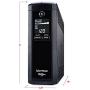 CyberPower CP1500AVRLCD Intelligent LCD UPS System, 1500VA/900W, 12 Outlets, AVR, Mini-Tower Black