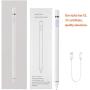 Digital Pen Stylus Pen for ipad iPhone Tablet,Stylus Pens for Touch Screens,No Lag High Precision Compatible with Any Electronic Products of Android and Apple Systems (White)
