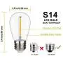 EMITTING Shatterproof & Waterproof S14 Replacement LED Light Bulbs –1W Equivalent to 10W, White Warm 2200K Outdoor String Lights Vintage LED Filament Bulb, E26 Base Edison LED Light Bulbs (S14-25PACK)