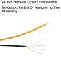 EDGELEC 50pcs 12 Volt 1.8mm White LED Lights Emitting Diodes Pre Wired 7.9 Inch DC 12v LED Light Diffused Colored Lens Small LED Lamps