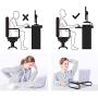 YYOKB Monitor Stand Riser with Vented Holes for Laptop, Computer, iMac, PC, Printer, Ergonomic Desk Organizer (Black)