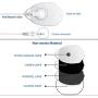 2nd Edition 18 Modes TENS unit machines for feet pain tennis elbow back neck shoulder knee legs body pain tmj replacement pads 2 Year Warranty HealthmateForever Pro18AB Black+2* wireless Pads Kit WI-9