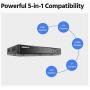 ANNKE 8-Channel 4K Security Video DVR Recorder 5-in-1 H.265+ Hybrid DVR with 1TB Hard Drive, Supports 8Pcs 4K TVI/5MP AHD/4MP CVI and CVBS Cameras and 2CH 6MP IP Cameras for Home Surveillance System
