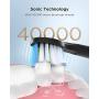 Electric Toothbrush, Fairywill Sonic Toothbrush ADA Accepted for Adults and Kids with 8 Bursh Heads, Ultra Cleaning 5 Modes 2 Hours Charging for 30 Days Use, E11 Black Rechargeable Power Toothbrush