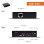 J-Tech Digital ProAV HDMI Extender Over Single Cat5e/6 Cable TCP/IP 1080p IR Remote - Up to 400 [TX + RX]