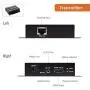 J-Tech Digital ProAV HDMI Extender Over Single Cat5e/6 Cable TCP/IP 1080p IR Remote - Up to 400 [TX + RX]