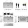 SONCOZ LA-QXD1 HiFi Audio Digital to Analogue Converter USB DAC Balanced ES9038Q2M 32bit/768kHz PCM/DSD512 XMOS with XLR/USB/Opt/Coax Input Silver