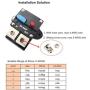 OUHL 50A 80A 100A 150A 200A 250A Circuit Breaker Manual Reset, 0-8 Gauge Trolling Motor Auto Car Stereo Audio Inline Fuse Block Holders Inverter for Automotive Rv Marine Boat (250 Amp)