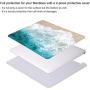 iCasso MacBook Air 13 Inch Case 2020 2019 2018 Release A2337 M1/A1932/A2179 with Retina Display Touch ID, Durable Hard Plastic Shell Case and Keyboard Cover Compatible MacBook Air 13 -Beach