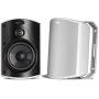 Polk Audio Atrium 6 Outdoor All-Weather Speakers with Bass Reflex Enclosure (Pair, White) | Broad Sound Coverage | Speed-Lock Mounting System