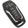 Black TPU Key Fob Cover Case Remote Holder Skin Glove for Ford Fusion F-150 Edge Explorer Mustang Lincoln MKZ MKC 3/4/5 Buttons Smart Key(NOT fit Flip/Folding key)