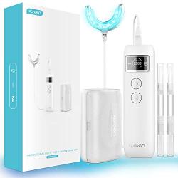 Teeth Whitening Kit with Led Light, Professional Teeth Whitener for Sensitive Teeth, Teeth Tray, Whitening Gel, Custom Tray Case, 15 Min Express Teeth Whitening System