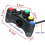 LMoDri 7 Function Motorcycle Switch Motorbike Handlebar Switches For Headlight Indicator Horn Aluminum Alloy Universal Scooter Trike Multifunction DIY