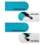 Gox Travel Toiletry Bag Carry On Zipper Pouch Cosmetic Kit Makeup Digital Bag Water Resistant Nylon (Turquoise)