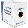 CAT5E Plenum (CMP), Ethernet Cable 1000ft, Unshielded Twisted Pair (UTP) 24AWG, Solid Pure Bare Copper, 350MHz, UL Certified, Easy to Pull, No Kinking, Bulk Networking LAN Cable - Orange