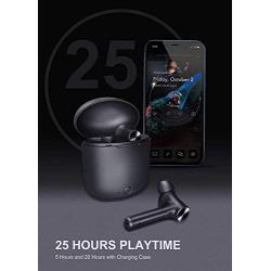 Bluetooth 5.0 Wireless Earbuds, Bluedio Hi(Hurricane) TWS Wireless Earbud Headphones in-Ear Earphones with Charging Case, Mini Car Headset Built-in Mic for Cell Phone/Running/Android, 5Hrs Playtime