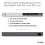 NETGEAR 28-Port Gigabit Ethernet Smart Managed Pro PoE Switch with Insight Cloud Management (GC728XP) - with 24 x PoE+ @ 390W, 2 x 1G SFP and 2 x 10G SFP+, Desktop/Rackmount NETGEAR 28-Port Gigabit Ethernet Smart Managed Pro PoE Switch with Insight Cloud Management (GC728XP) - with 24 x PoE+ @ 390W, 2 x 1G SFP and 2 x 10G SFP+, Desktop/Rackmount