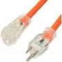 Amazon Basics 12/3 SJTW Heavy-Duty Lighted Extension Cord | Orange, 25-Foot