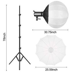 Bi-Color LED Video Light, GVM 100W Photography Lighting with Bowens Mount, APP Control System, Lantern Softbox Video Lighting Kit for YouTube Outdoor Studio, Dimmable 3200K-5600K, CRI 97+