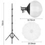 Bi-Color LED Video Light, GVM 100W Photography Lighting with Bowens Mount, APP Control System, Lantern Softbox Video Lighting Kit for YouTube Outdoor Studio, Dimmable 3200K-5600K, CRI 97+