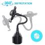 Cup Holder Phone Mount for Car Universal Adjustable Base Gooseneck Cup Phone Holder for iPhone 12/11 Pro Max/Xs/Max/X/XR ,Samsung Note 10/9/ S21+/S20/ S10/ S9/ S9+ by DALUZ
