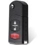 Keyless Entry Remote Car Key Fob Fit for Mazda 2 2011-2015/ Mazda 5 2006-2015/ CX-7 2007-2012/ CX-9 2007-2015 (BGBX1T478SKE125-01) (3-BTN)