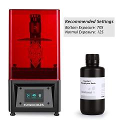 ELEGOO 3D Rapid Resin LCD UV-Curing Resin 405nm Standard Photopolymer Resin for LCD 3D Printing Translucent 1000g