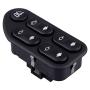 IDIYA New Auto Replacement Part # 7S6514529AA 7S65-14529-AA 4L5514529AA Electric Window Power Control Switch Button 4 Way 8+3 Pin Driver Side for Ranger Fiesta Ecosport 2004-2008 (1 Pack)