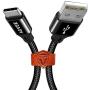 AGVEE [3 Pack 10ft] 3A Fast HD 8 10 Charging Cable, Nylon Braided Charger Cord for New Kindle Fire HD 8 8-Plus 2020 (10th), HD 10 2019 (9th) Release, Kids Edition 2020, Black