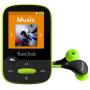 SanDisk 8GB Clip Sport MP3 Player, Lime - LCD Screen and FM Radio - SDMX24-008G-G46L