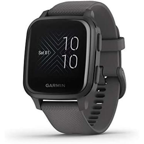 Garmin Venu Sq Music, GPS Smartwatch with Bright Touchscreen Display, Features Music and Up to 6 Days of Battery Life, Slate