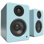 Kanto 2 Channel Powered PC Gaming Desktop Speakers – 3'' Composite Drivers 3/4'' Silk Dome Tweeter – Class D Amplifier - 100 Watts - Built-in USB DAC - Subwoofer Output - YU2GT (Gloss Teal)