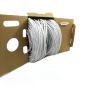 CAT6E Riser (CMR), 1000ft, UTP 24AWG, Solid Bare Copper, 600MHz, ETL Verified, Bulk Ethernet Cable in White by Digilink Global