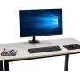 Amazon Basics Premium Single Monitor Stand - Lift Engine Arm Mount, Aluminum - Black