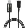 Call Center Office Headset Quick Disconnect QD Cable to USB Plug Adapter Compatible with Plantronics Headset QD Connector Plug to Any Computer Laptop VOIP Softphone
