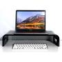 Adorox 12mm Thickness Heavy Duty 17 Monitor Stand Riser Computer Stand PC Desk Stand for Keyboard Storage & Multi-Media Laptop Printer TV Screen (Black, 17)