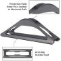 HumanCentric Vertical Laptop Stand for Desks (Space Gray) | Adjustable Holder to Dock Apple MacBook, MacBook Pro, and Other Laptops to Organize Work & Home Office