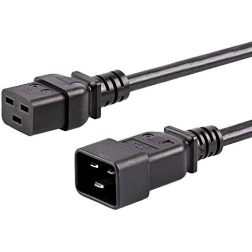 StarTech.com 10 ft Heavy Duty 14 AWG Computer Power Cord - C19 to C20-14 AWG Power Cable - IEC 320 C19 to IEC 320 C20 Extension Cord