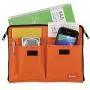 LIHIT LAB Bag Laptop Sleeve with Storage Pockets (Bag-in-Bag), 7.1 x 9.8 Inches, Orange (A7553-4)