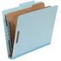 Amazon Basics Classification Folder- 100% Recycled, 2 Dividers, 2'' Embedded, Letter, Light Blue, 10 per Box