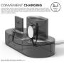 elago 3 in 1 Apple Charging Station Compatible with Apple Watch Series 6/SE/5/4/3/2/1, Apple AirPods 2/1, iPhone 11 and All iPhone Models [Original Cables Required] (Black)