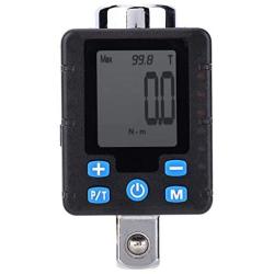 Digital Torque Wrenches Adapter, Electronic Digital Display Adjustable Torque Meter Wrench Socket Tool Steel Torsion Measuring Meter Tester(BDA4-340)