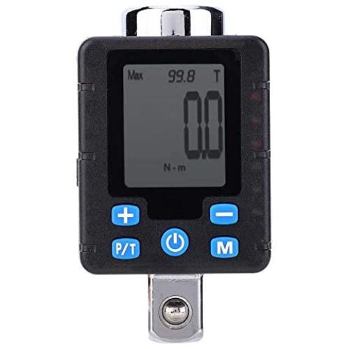 Digital Torque Wrenches Adapter, Electronic Digital Display Adjustable Torque Meter Wrench Socket Tool Steel Torsion Measuring Meter Tester(BDA4-340)