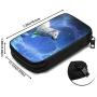 Hxuedan Ice and Fire Wolf Head The Data Cable Storage Bag is A Portable and Independent Design SuitableVFor Travelers to Place The Data Cable, Earphone and Electronic Product Data Cable Storage Bag