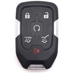 6 Buttons Replacement Key Fob Cover Fits for 2014 2015 2016 2017 Chevy Chevrolet Tahoe Suburban/GMC Yukon Key Fob Case Shell