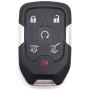6 Buttons Replacement Key Fob Cover Fits for 2014 2015 2016 2017 Chevy Chevrolet Tahoe Suburban/GMC Yukon Key Fob Case Shell